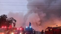 Kebakaran TPA Cioray Kabupaten Tasikmalaya. (Dok, foto. Istimewa)