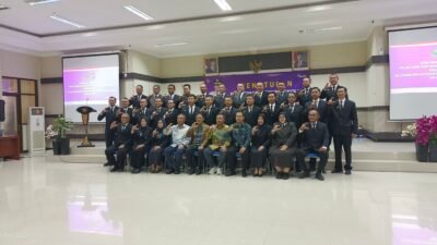 Penutupan Pelatihan Kepemimpinan Administrator (PKA) Angkatan I Tahun 2026 di Aula BKPSDM Ciamis. (Dok, foto. Kondusif.com)