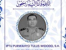 Kabar Duka, Kapolsek Cipaku IPTU Purwahyo Tulus Widodo Meninggal Dunia