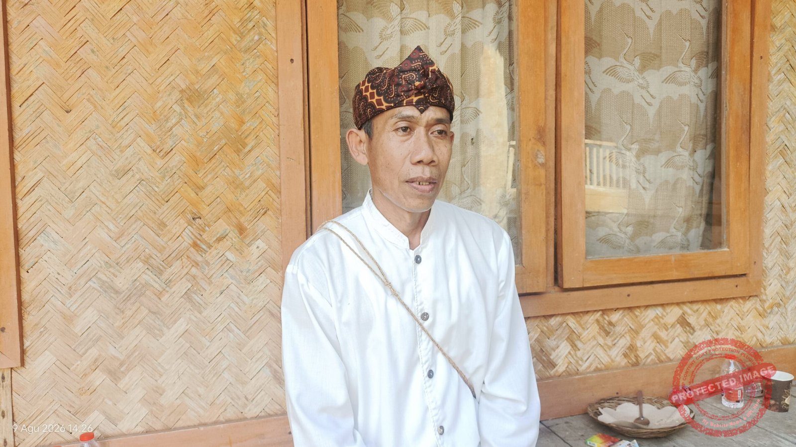 Wakil Ketua Adat Kampung Adat Kuta Ciamis sekaligus Kepala Dusun Kuta, Didi Sardi. (Dok, foto. Kondusif.com)