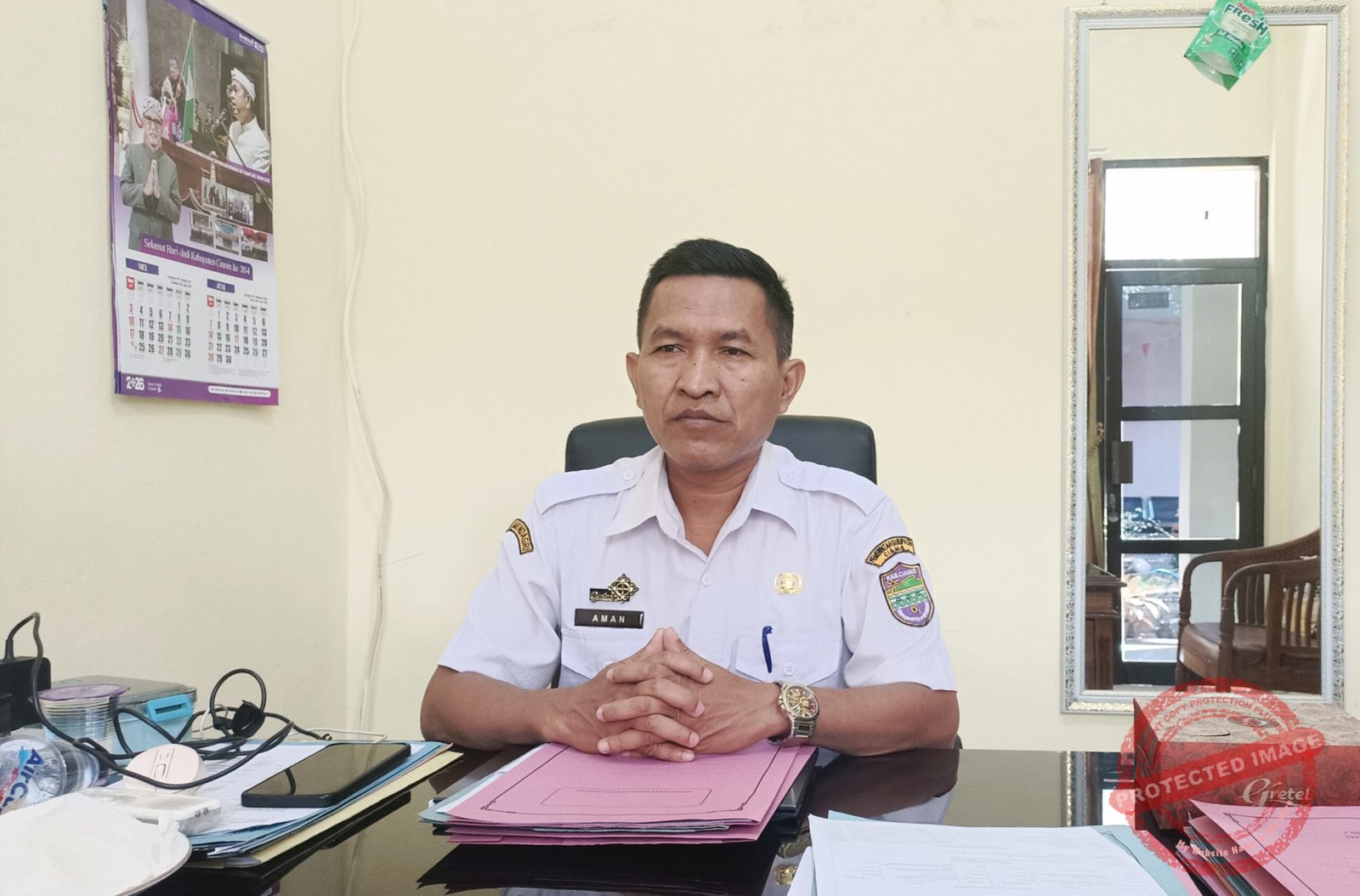 Sekretaris Dinas Pemberdayaan Masyarakat dan Desa (DPMD) Kabupaten Ciamis, Aman, S.STP., M.Si.,. (Dok, foto. Kondusif.com)