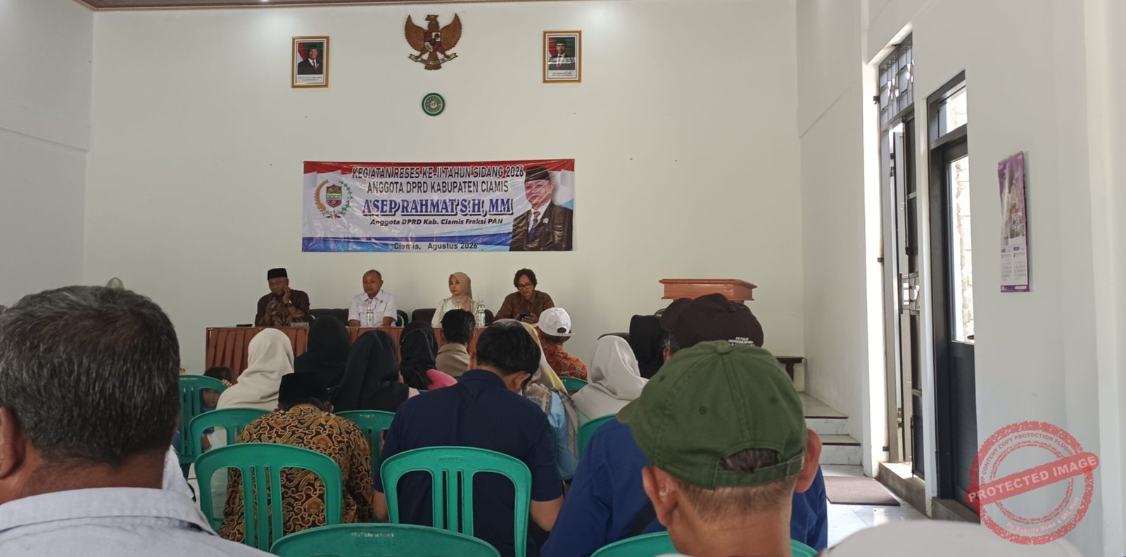 Reses Asep Rahmat di Desa Ciharalang, Kecamatan Cijeungjing, Kabupaten Ciamis