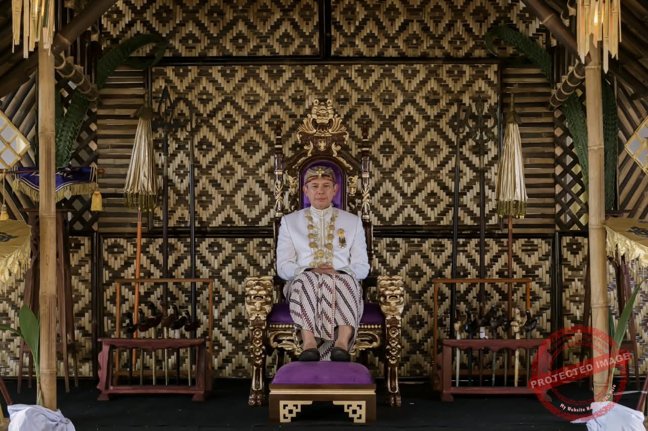 R. Rafiq Hakim Radinal resmi diistren sebagai Wawakil Kerajaan Galuh. (Dok, foto. Istimewa)