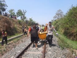 Pria 40 Tahun Tewas Tertemper Kereta Api di Sukawening Garut