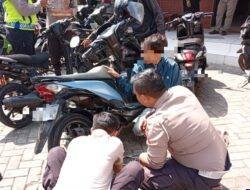 Bikin Bising Warga, 5 Knalpot Brong Diamankan Polsek Karangpawitan