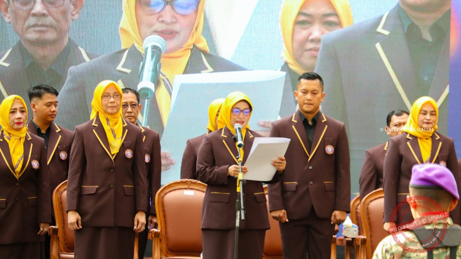 Foto:Rektor Universitas Galuh Dr. Tita Rohita, S.Kep., Ners., M.M., M.Kep.,