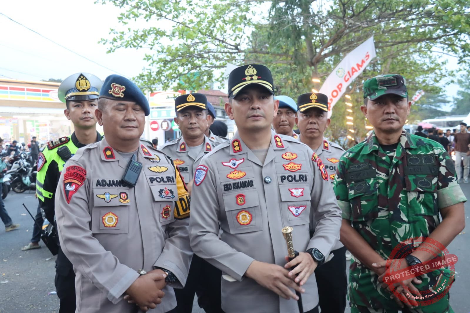 Foto:Kapolres Ciamis AKBP Eko Iskandar, S.H., S.I.K., M.Si. Pastikan Wilayah Aman dan Kondusif Usai Liga 2 Pegadaian Championsip 2026/2027 PSGC Ciamis vs Sumsel Unitide