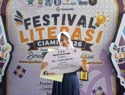 Siswi SMPN 1 Kawali Juara Lomba Resensi Buku di Festival Literasi Ciamis 2026