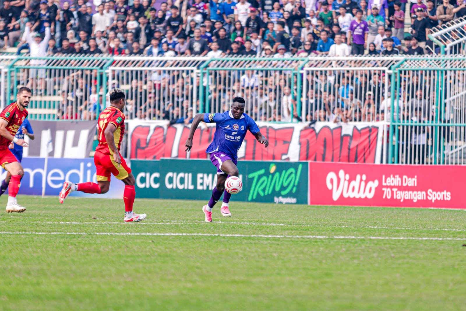 PSGC Ciamis vs Semen Padang di Satdion Galuh Ciamis. (Dok, foto. Istimewa)