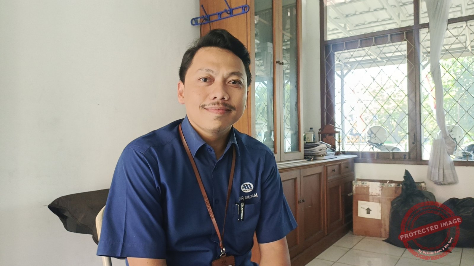 Reza, Humas Perumahan Umum Daerah (Perumdam) Tirta Galuh Ciamis. (Dok, foto. Kondusif.com)