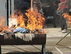 61 Perkara Inkracht, Kejari Ciamis Musnahkan Sabu, Tembakau Sintetis hingga 333 Botol Miras