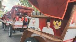 Bantuan sepeda listrik gratis Presiden Prabowo untuk pengayuh becak di Ciamis. (Dok, foto. Kondusif.com)