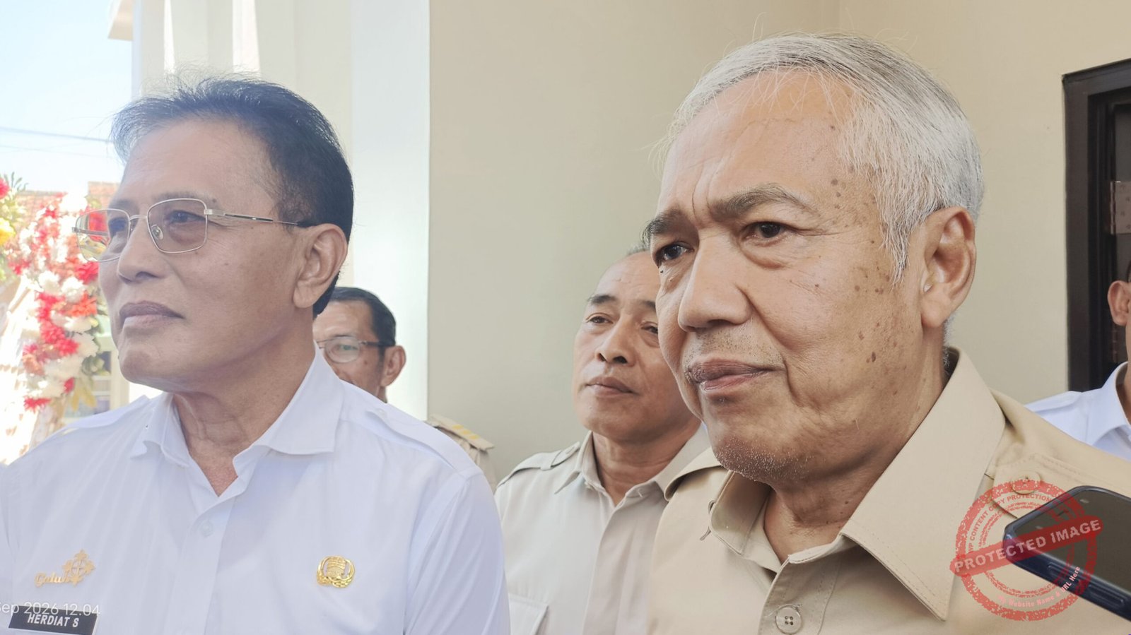 Ketua DPD Partai Gerindra Jawa Barat H. Amir Mahfud merespons wacana Herdiat Sunarya melaju ke Pilgub Jabar. (Dok, foto. Kondusif.com/fauza)