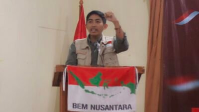 Foto: Koordinator Bidang Politik, Hukum, HAM, dan Demokrasi BEM Nusantara, Ghani Zulkarnaen Rais