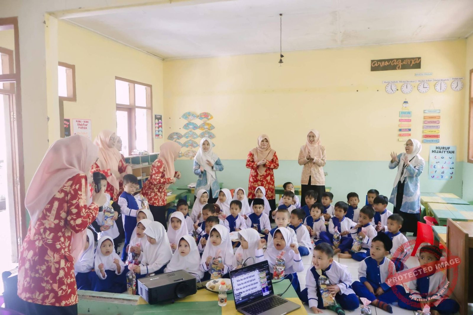DWP Diskominfo Ciamis Edukasi Anak Usia Dini. (Dok, foto. Istimewa)