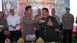 Kapolres Garut Datangi Korem Bawa Tumpeng di HUT ke-81 TNI