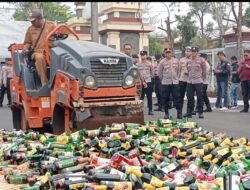 Polres Ciamis Musnahkan Ribuan Barang Bukti Miras, Perda Larangan Masih Diproses
