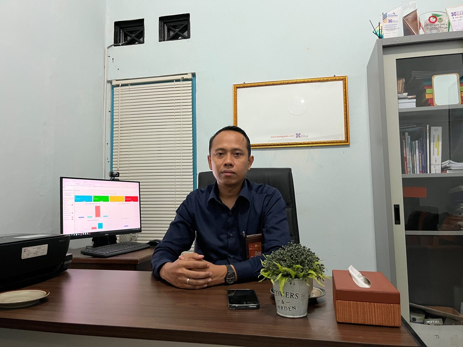 Direktur Utama Bank Galuh, Usman Ependi. (Dok, foto. Fauza/kondusif.com)