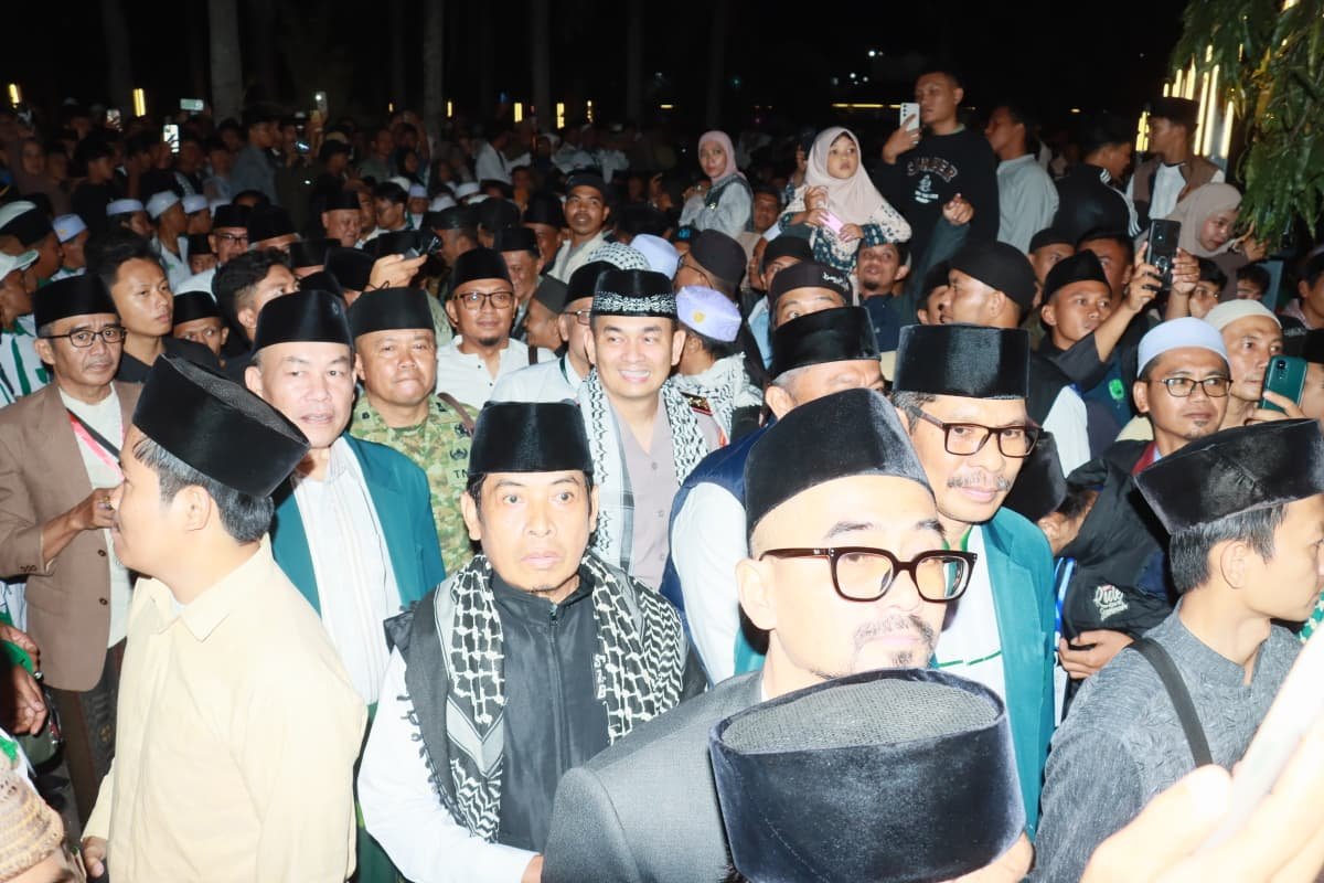 Kapolres Ciamis, AKBP Eko Iskandar beserta jajaran turun langsung mengamankan tabligh akbar HSN 2026. (Foto: istimewa)